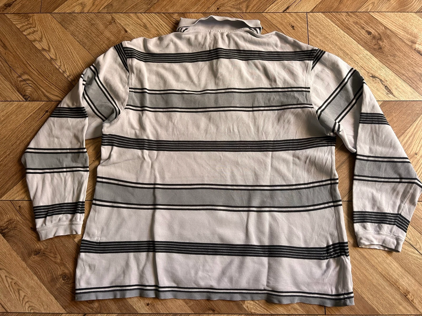 Lacoste long-sleeved striped polo – Size 6 (XL) - Vintage – photo 16
